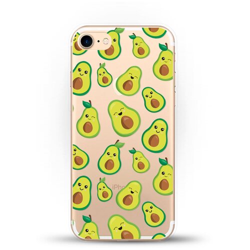 фото Силиконовый чехол много авокадо на apple iphone 8 andy & paul