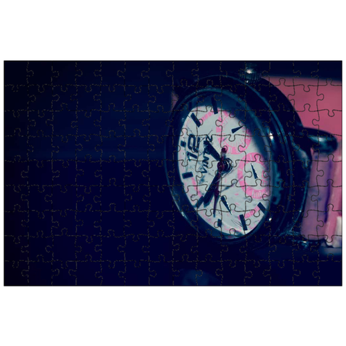 фото Магнитный пазл 27x18см."наручные часы, смотреть, время" на холодильник lotsprints