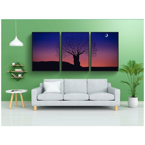 фото Набор модулных постеров для интерьера "рисование, планирование, порядок" 60x90 см. в тубусе, без рамки lotsprints