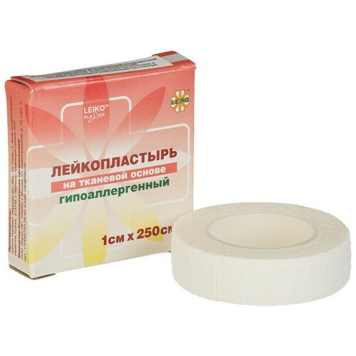 Пластырь фиксирующий Leiko plaster 1x250 см тканая основа