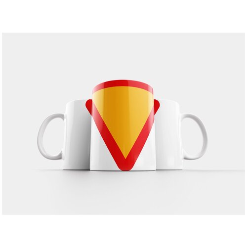 фото Кружка "урожай, дать путь знак, право проезда" 320 мл lotsprints