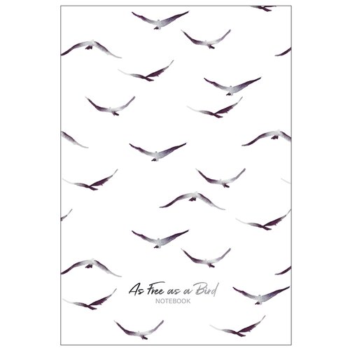 Записная книжка BG Свободен как птица, А5, 80 листов, белый