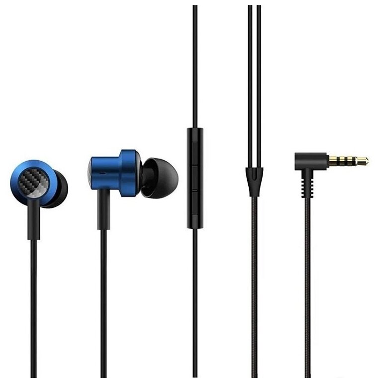 Наушники Mi Double Dynamic Earphone синие