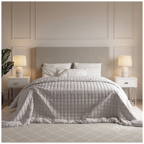 Комплект постельного белья MariaG Home Кофейный Тенсель Люкс 300TC, Евро Макси, 2 наволочки 50*70 и 2 наволочки 70*70