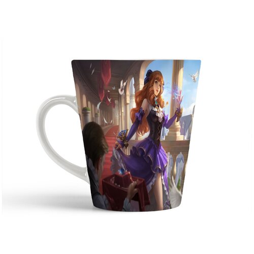 фото Кружка-латте coolpodarok мобайл легендс гвиневра маг девушка дворец ожерелье