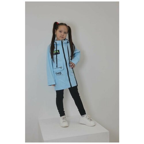 фото Ветровка, размер 128, голубой baby shop12