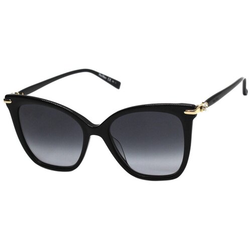 фото Солнцезащитные очки max mara, кошачий глаз, оправа: пластик, для женщин, черный
