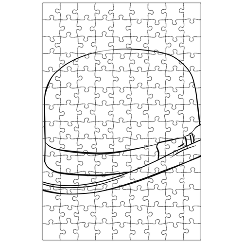 фото Магнитный пазл 27x18см."шляпа, раскраска, линии" на холодильник lotsprints