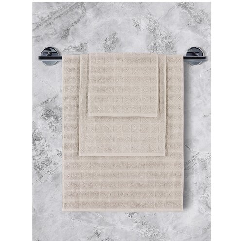 фото Махровое полотенце (1 шт) vente karna (бежевый), полотенце 50x90