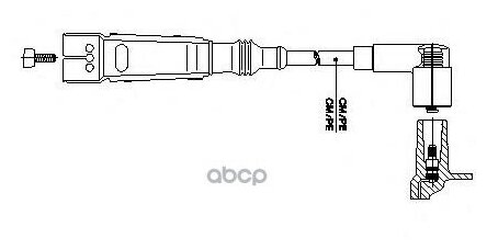 BREMI 111/50 Провод высоковольтный Audi/VW 50cm