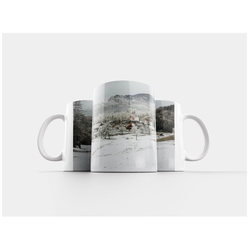 фото Кружка "зима, дом, снег" 320 мл lotsprints