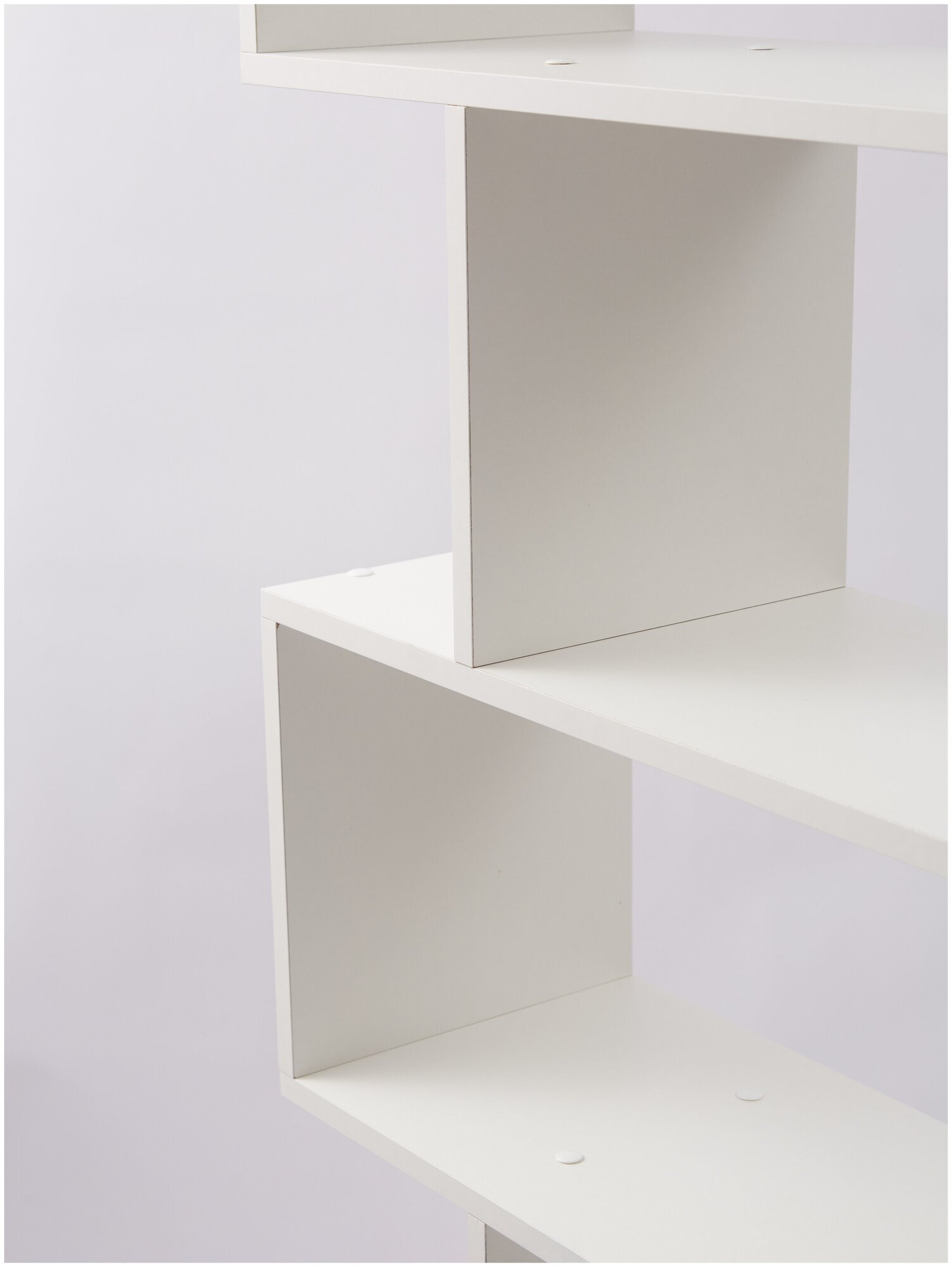 Стеллаж, Стеллаж настенный Оптима, белый, 71х25х175.2 см, VERAMENTE - фотография № 4