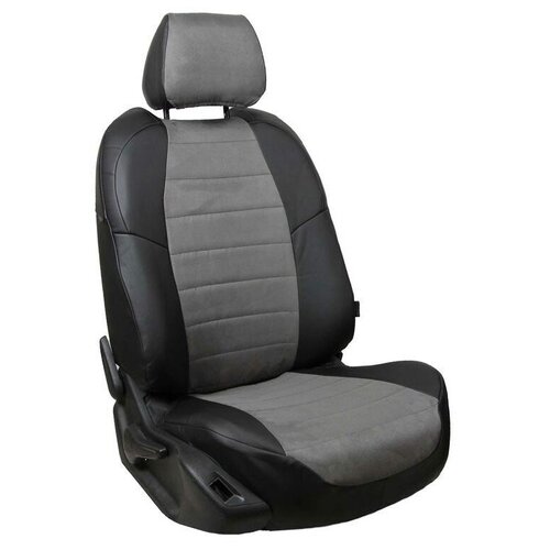 фото Чехлы для kia ceed 2 2012-2018 автопилот серый алькантара ki-si-kcii-chese-a