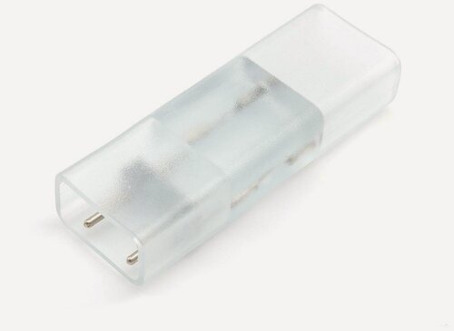 Изображение товара Коннектор ПВХ для прямого соединения отрезков одноцветного двустороннего светодиодного неона (8.5*18.5мм)