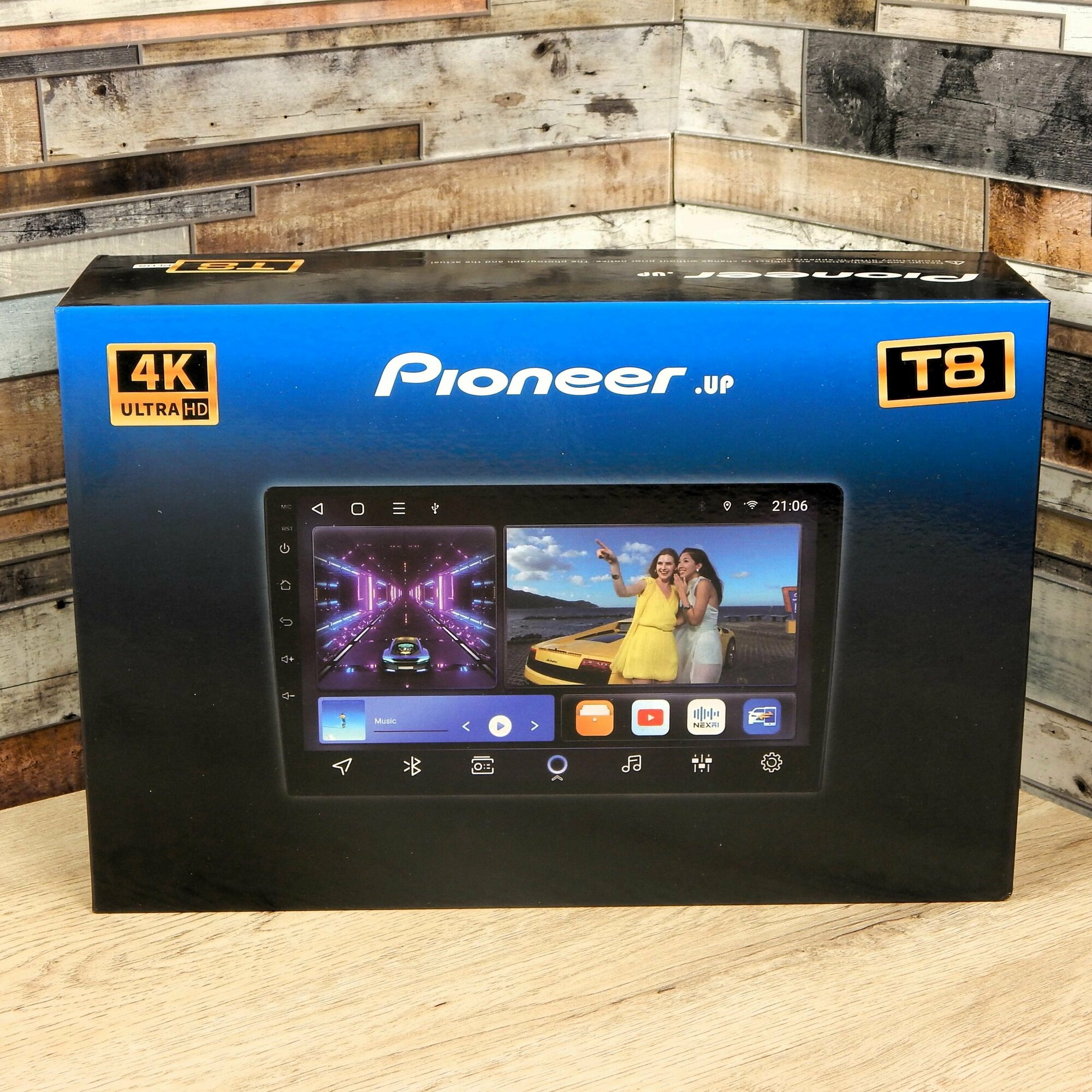 Магнитола Pioneer.UP T8 для автомобиля Android 2 din 9 дюймов. Автомагнитола WIFI Bluetooth GPS-навигация MP5-плеер. Магнитофон в машину с сенсорным экраном