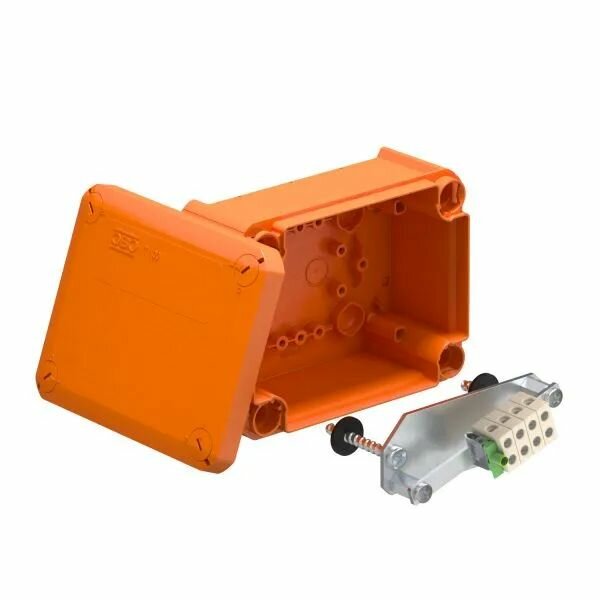 OBO Bettermann Коробка распределительная огнестойкая 150х116х67мм IP65 T 100 E 4-5 оранж. OBO 7205510