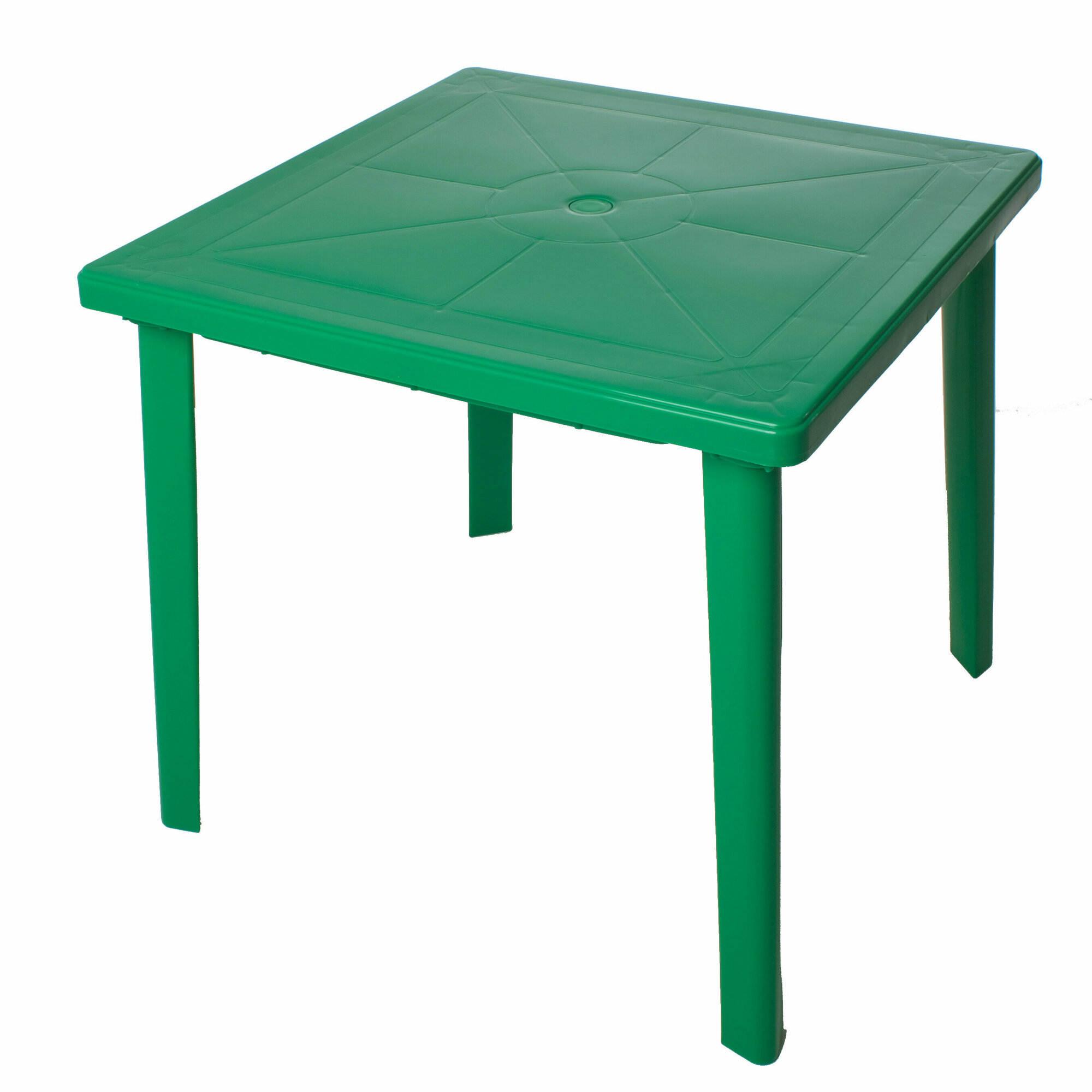 Стол пластиковый зеленый 80x80x71 см