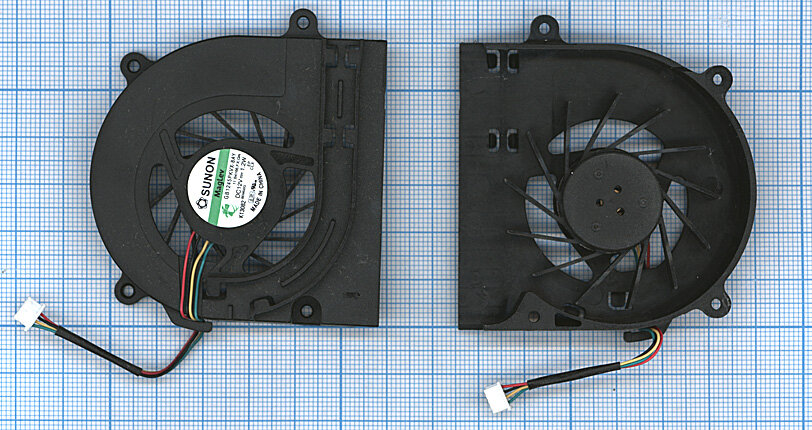Вентилятор (кулер) для ноутбука Dell 0M146P (4-pin) 12V