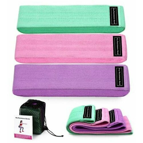 Фитнес-резинки 3шт мешочек для хранения в подарок 650₽