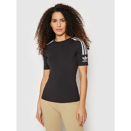 Футболка adidas, размер 28 [FR], черный футболка для тенниса мужская adidas essex tr tee цвет белый b45798 размер