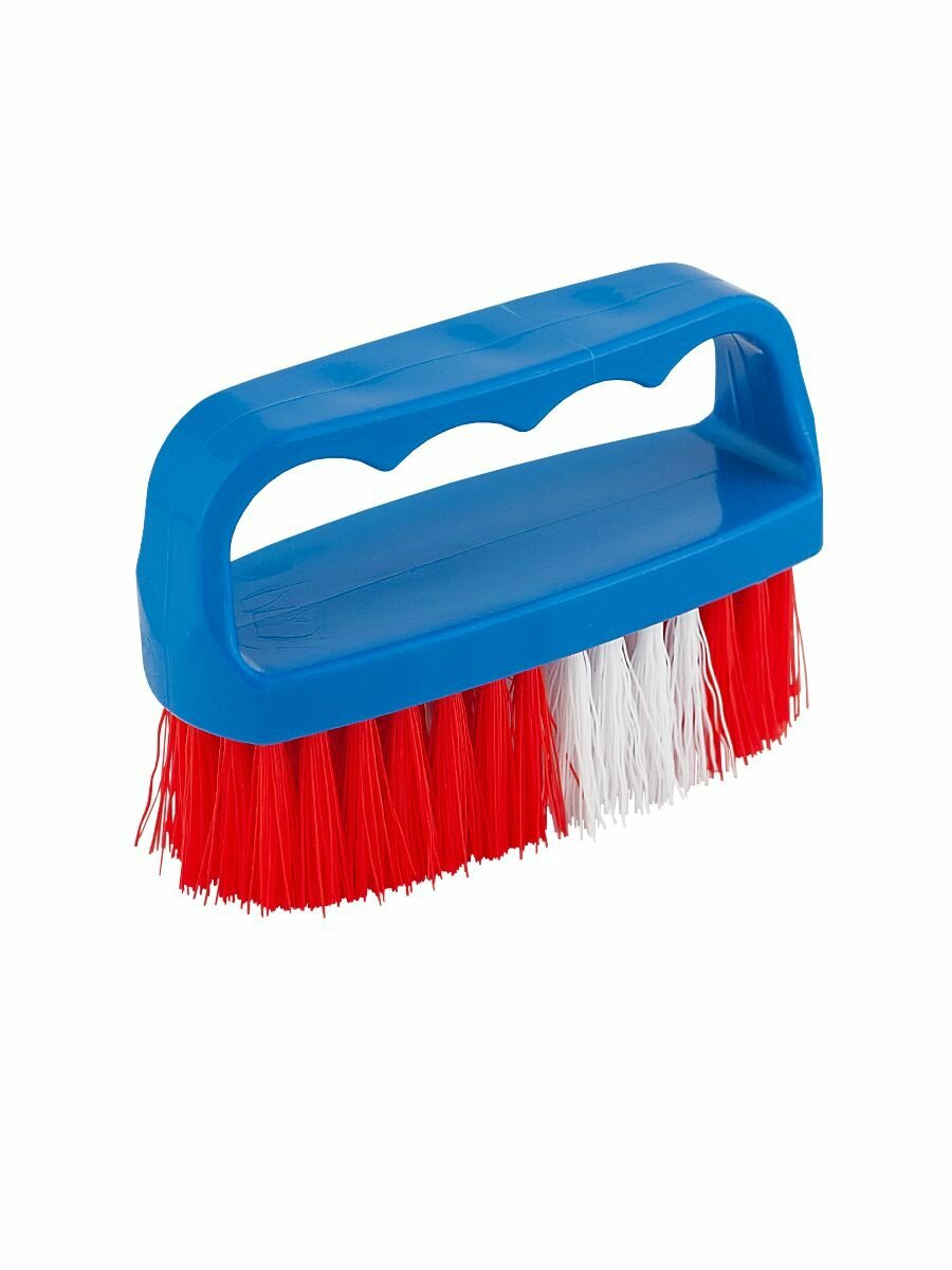 фото Щетка ElfPlast Ежик, щетка для обуви, щетка для одежды, щетка для уборки, щетка для удаления шерсти, щетка для ковра, красно-бело-синий