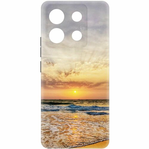 Чехол-накладка Krutoff Soft Case Индия, Пляжи Гоа для Xiaomi Redmi Note 13 Pro 5G черный чехол накладка krutoff soft case индия пляжи гоа для infinix note 40 pro 5g черный