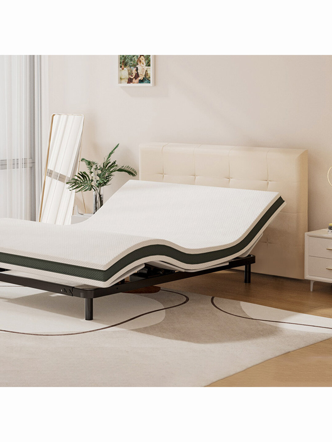 Умная двуспальная кровать Xiaomi 8H Find Smart Electric Bed Mysterious 1.8 m Beige DE1 (без матраса)