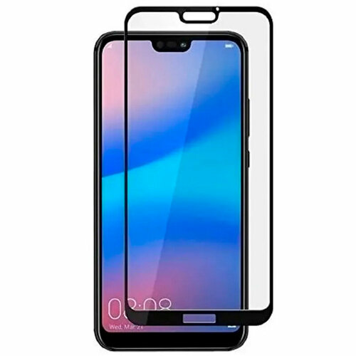 Защитное стекло на Huawei P20 Lite/Nova 3E, 3D Nano, черный, X-CASE