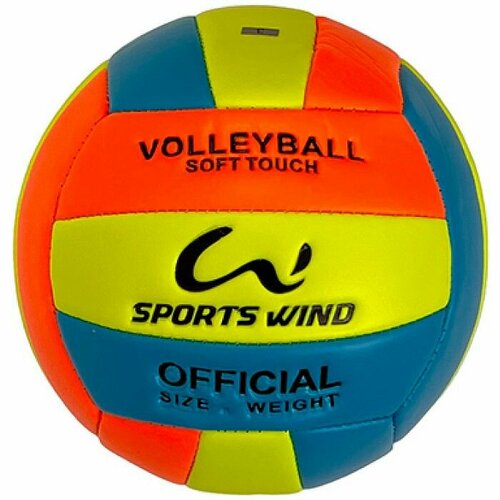 Мяч волейбольный SPORTEX PU 2 7 150 гр маш сш синийоранжевый 1050₽