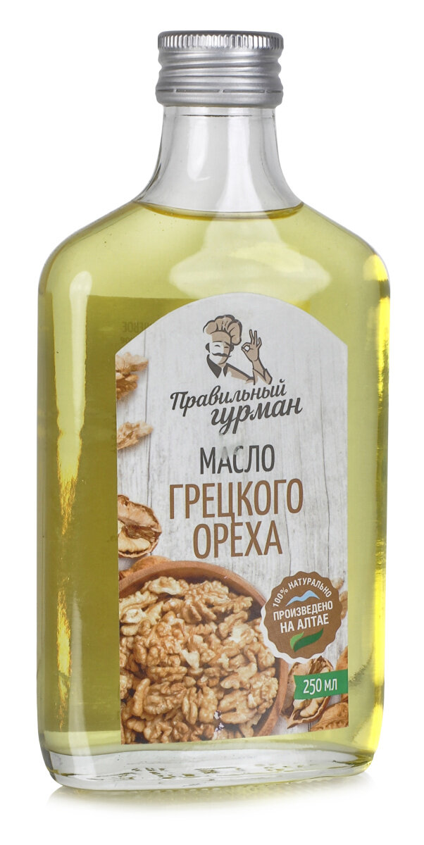 Масло грецкого ореха серия Правильный гурман, 250мл