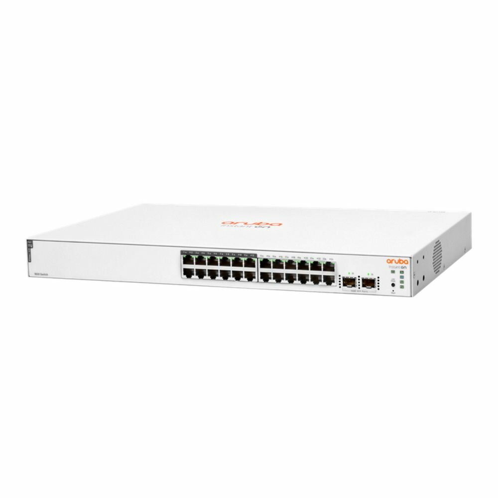 HPE Коммутатор HPE JL813A HPE Aruba Instant On 1830 24G Web-managed 12p Class4 PoE 195W 2SFP Switch JL813A