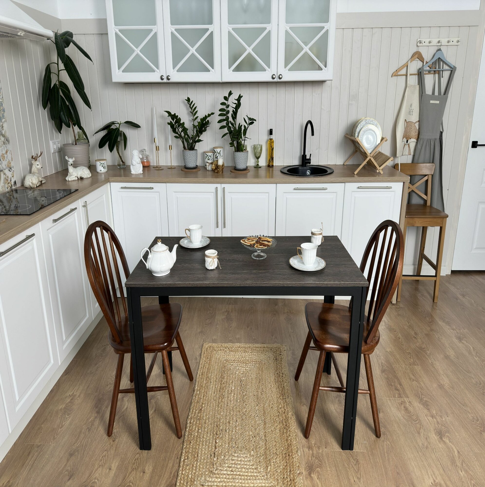 фото CondorStyle Стол кухонный HOME PRESTIGE Венге винтаж, обеденный, лофт 100х60х75