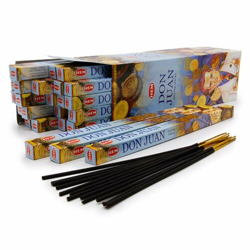 Hem Incense Sticks DON JUAN (Благовония ДОН жуан, Хем), уп. 8 палочек. палочки ароматические благовония hem хем дон жуан don juan 6 упаковок 120 шт