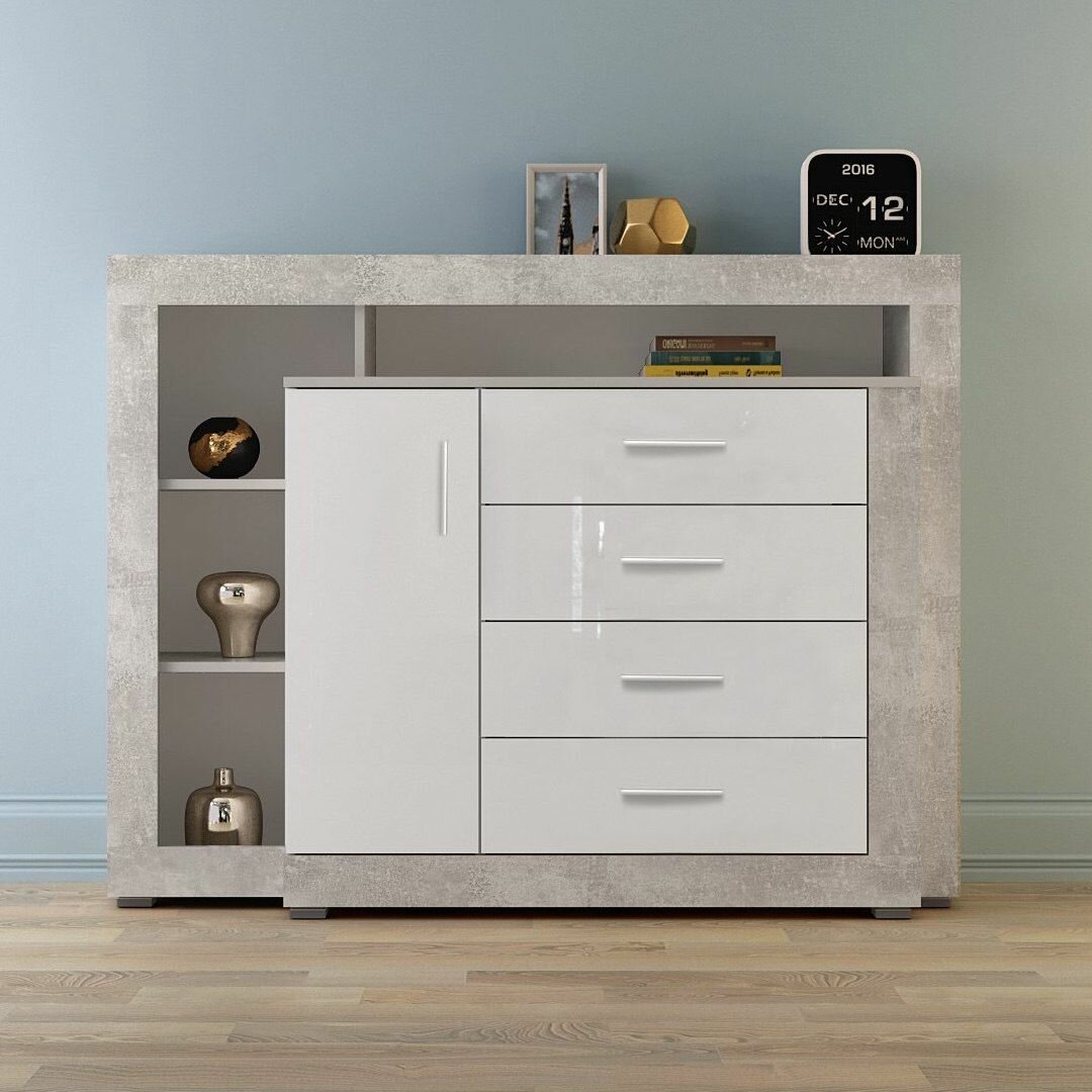 фото Комод MONTANA Atelier/Белый глянец