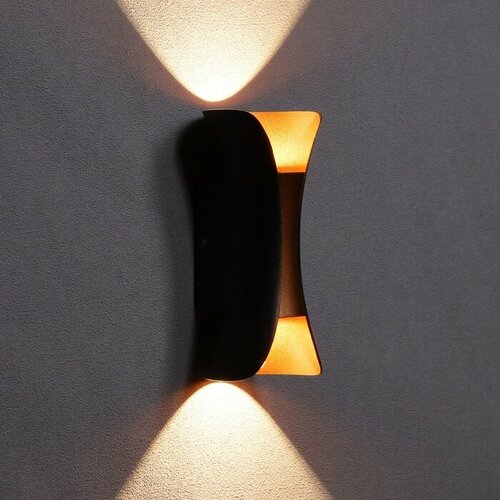 Светильник фасадный Элегант FSD-090 6 Вт 3000К IP65 220 В металл черно-золотистый 1008543 1267₽