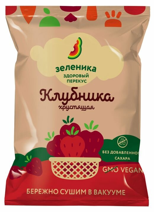 Клубника Зеленика здоровый клубничный перекус 15г - фото №1