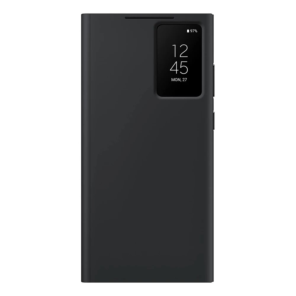 Оригинальный чехол-книжка для телефона Samsung Galaxy S23 Ultra Smart View с интеллектуальным чехлом SM-S918B, Black, Для GalaxyS23Ultra (6,8 ")