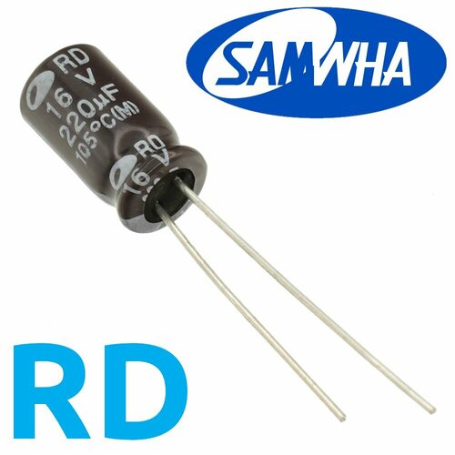 220мкФ 16В / RD / 6,3x11 / 105 С / конденсатор электролитический (10шт)