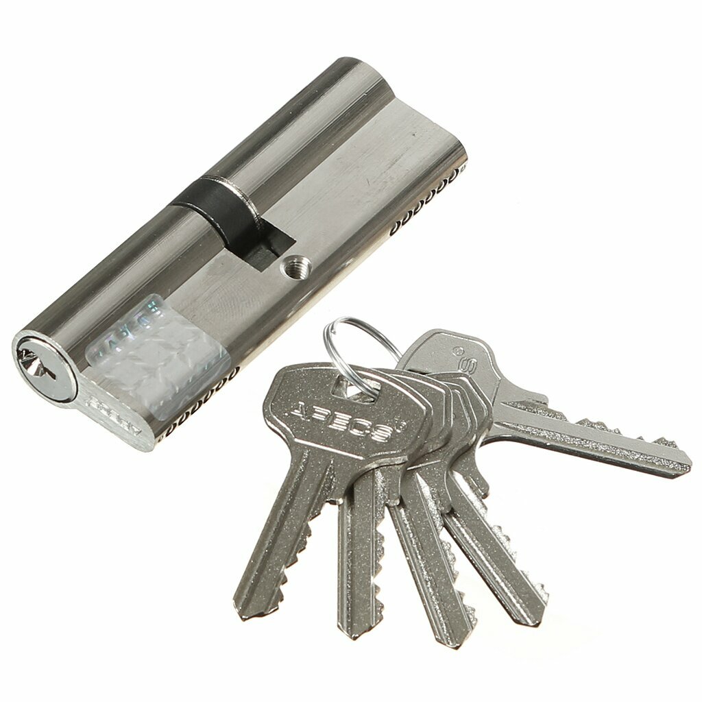 Личинка замка двери Apecs SC-90-Z-NI/SC-90-NI 8734 90 мм никель 45/45