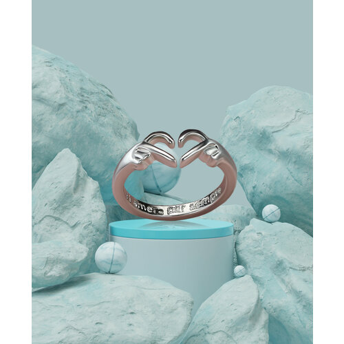 Кольцо, безразмерное, серебристый