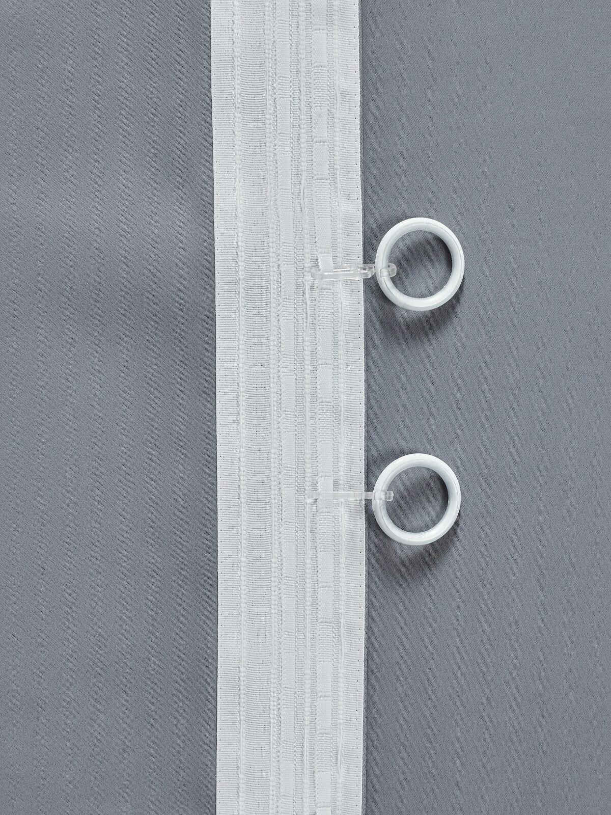 К-т штор "Блэкаут-Жасмин 260" стальной (576-24) арт.4698 (200x260-2 шт.) — фото 1