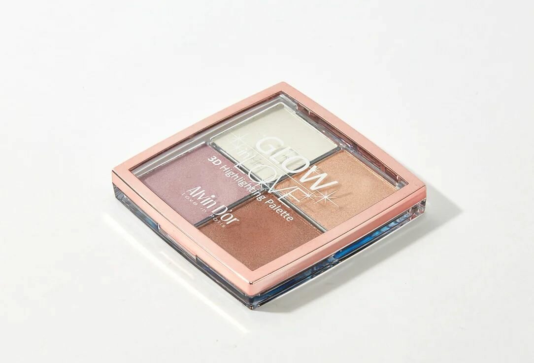 Alvin D'or, Пудровый хайлайтер GLOW in LOVE / Палетка хайлайтеров — фото 1