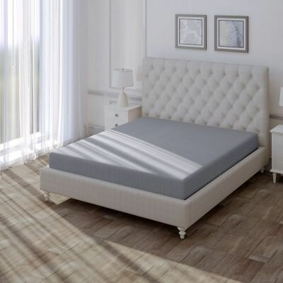 Простыня Verossa Stripe на резинке Silver moon 180х200 борт 30 см.