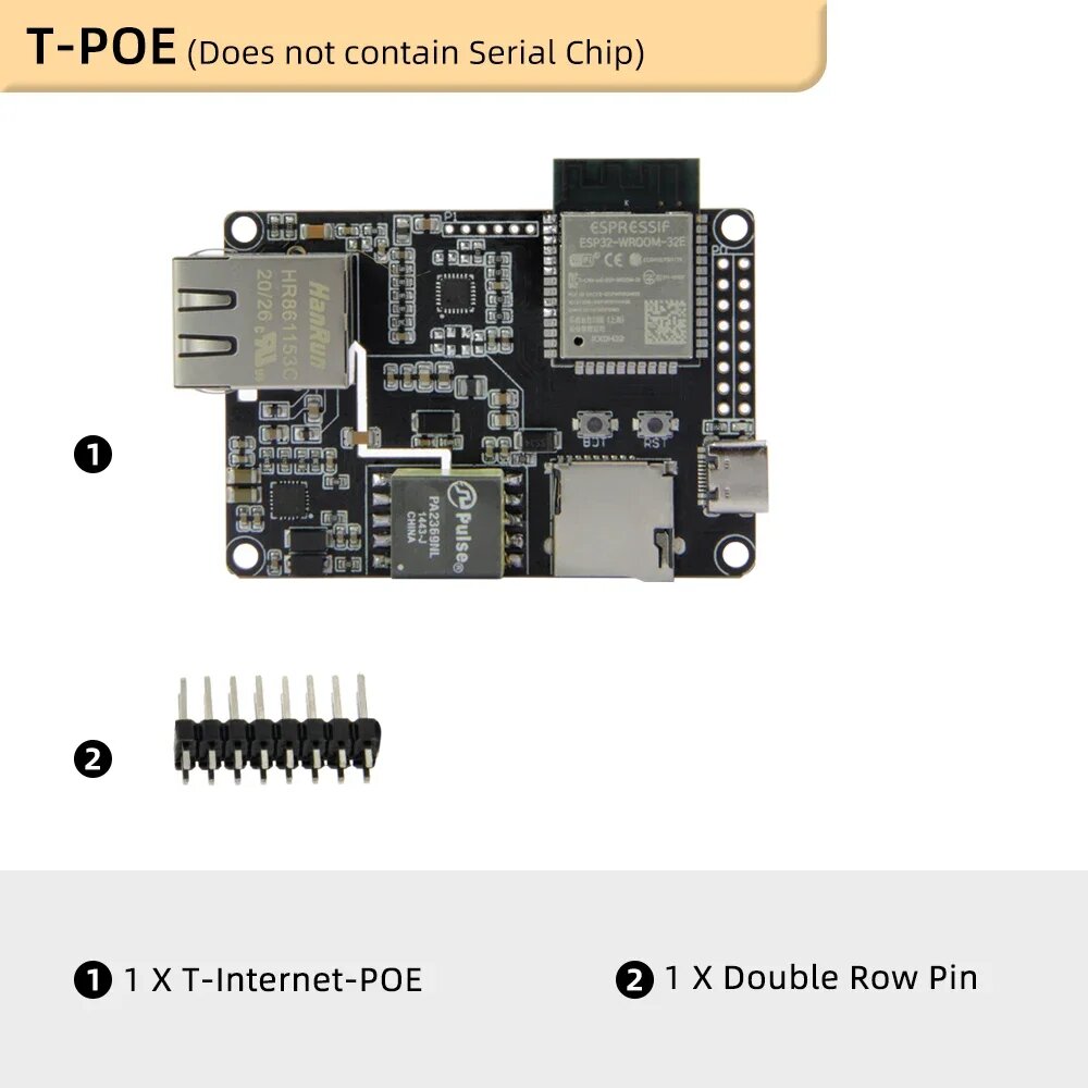 LILYGO® TTGO T-Internet-POE Ethernet Adapter