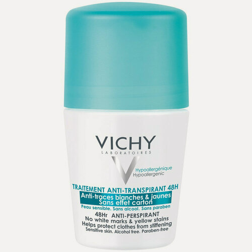 Изображение товара Vichy (Виши) Дезодорант антиперспирант 48 часов без желтых и белых пятен шарик 50 мл