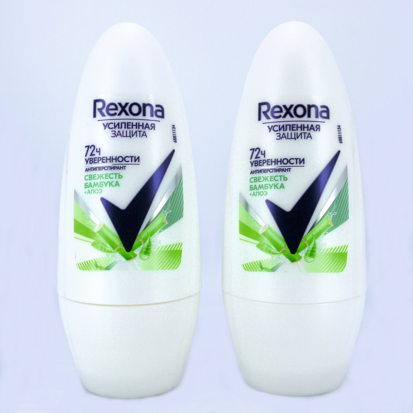 Антиперспирант шариковый Rexona "Свежесть бамбука + алоэ". Упаковка 2 шт.