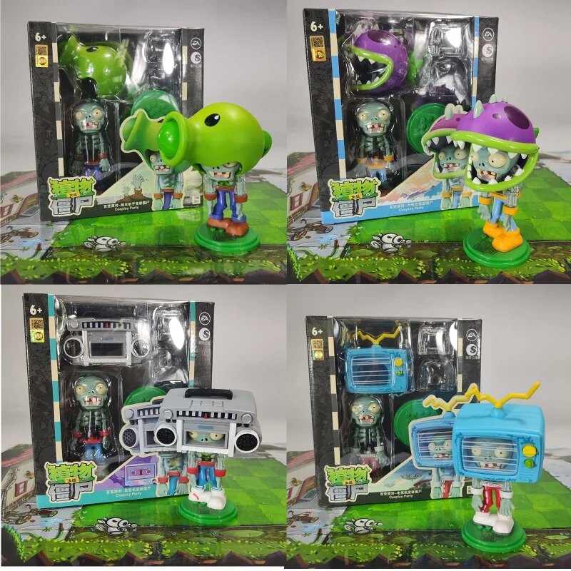 Фигурки Plants Vs. Zombies Chomper Rock Zombie Peashooter, F, Унисекс — фото 1