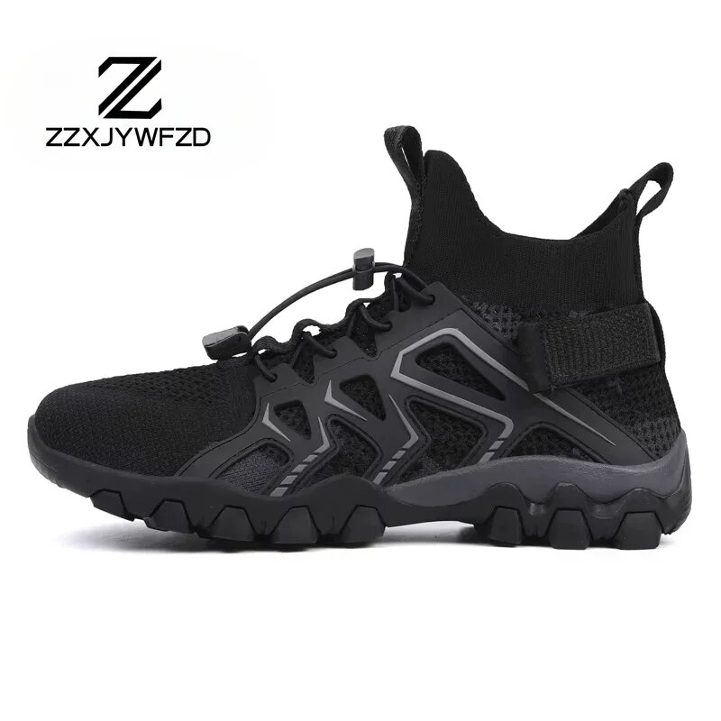 ZXXJYWFZD дышащие босоножки для рыбалки 43, Black