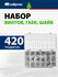 Набор винтов, гаек, шайб Сибртех, 420 предметов, оцинкованная ста...