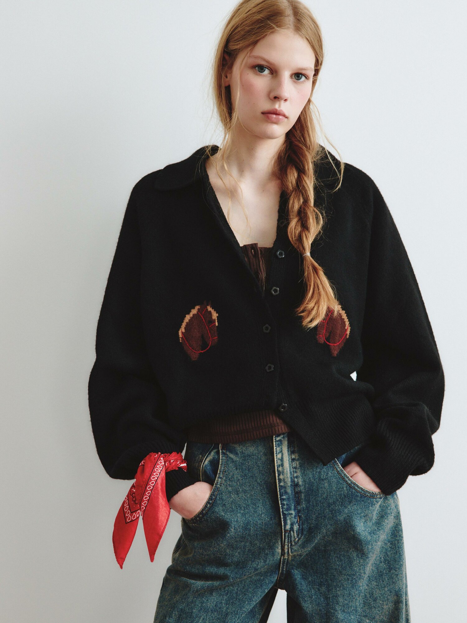 Кардиган Sela, размер S, черный